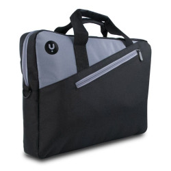 Maletín monray ginger para portátiles hasta 14'/ cinta para trolley/ negro