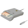 Lector de dni y tarjetas woxter pe26-198/ blanco/ usb 2.0