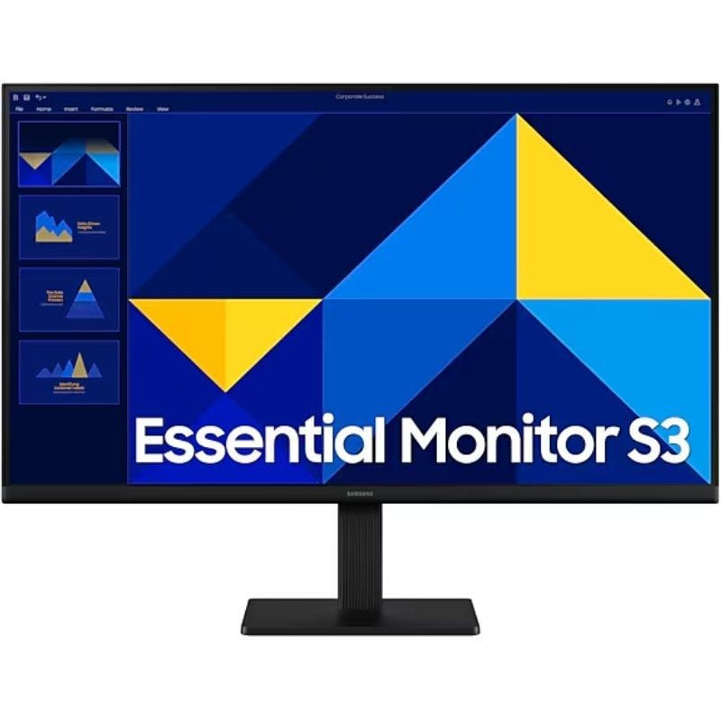 Monitor profesional samsung essential monitor s3 s27d304gau/ 27'/ full hd/ negro