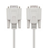 Cable serie rs232 nanocable 10.14.0203/ db9 macho - db9 hembra/ 3m/ beige