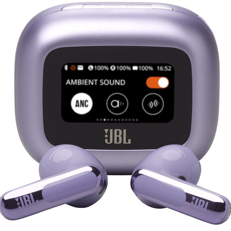 Auriculares bluetooth jbl live flex 3 con estuche de carga/ autonomía 10h/ purpura Auriculares bluetooth jbl live flex 3 con estuche de carga/ autonomía 10h/ purpura