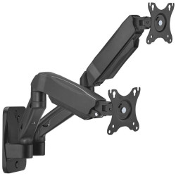 Soporte de pared para 2 monitores o tv aisens wt32tsr-225/ giratorio/ inclinable/ hasta 9kg