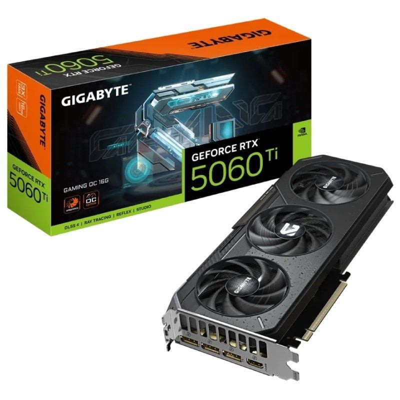 Tarjeta gráfica gigabyte geforce rtx 5060 ti gaming oc/ 16gb gddr7 Tarjeta gráfica gigabyte geforce rtx 5060 ti gaming oc/ 16gb gddr7