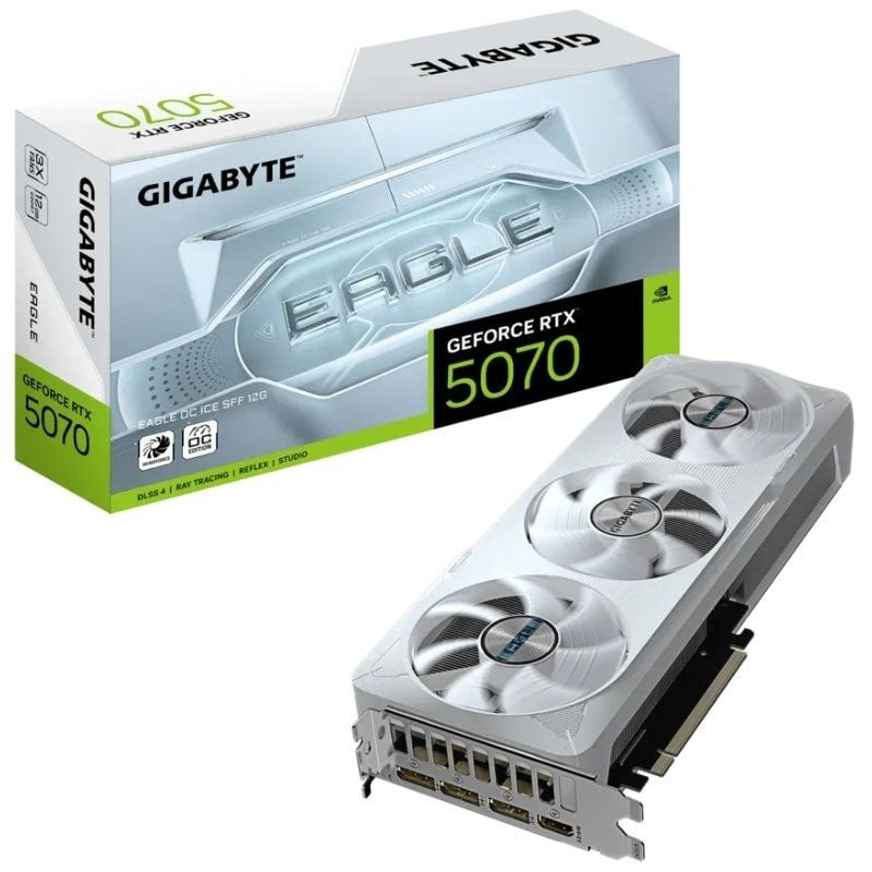 Tarjeta gráfica gigabyte geforce rtx 5070 eagle oc ice sff/ 12gb gddr7 Tarjeta gráfica gigabyte geforce rtx 5070 eagle oc ice sff/ 12gb gddr7