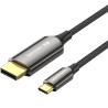 Cable conversor displayporti 8k vention crfbf/ usb tipo-c macho - displayport macho/ 1m/ negro