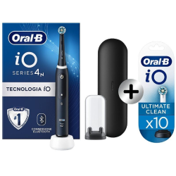 Cepillo dental braun oral-b io 4n/ incluye 10 recambios/ negro
