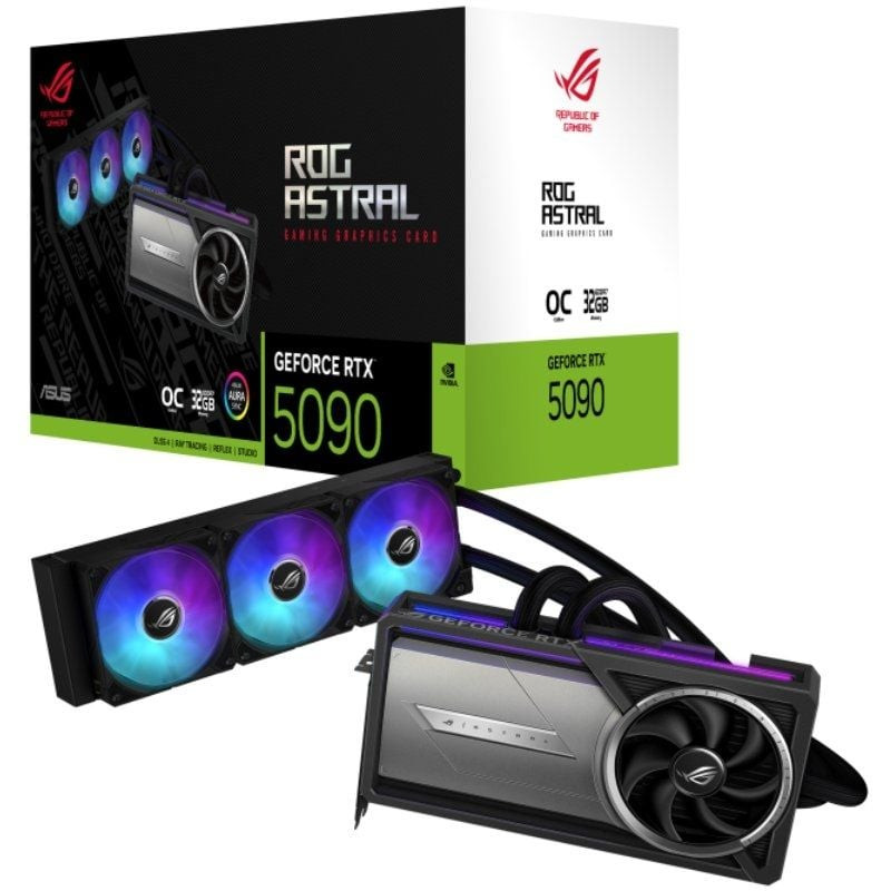 Tarjeta gráfica asus rog astral lc geforce rtx 5090 oc/ 32gb gddr7