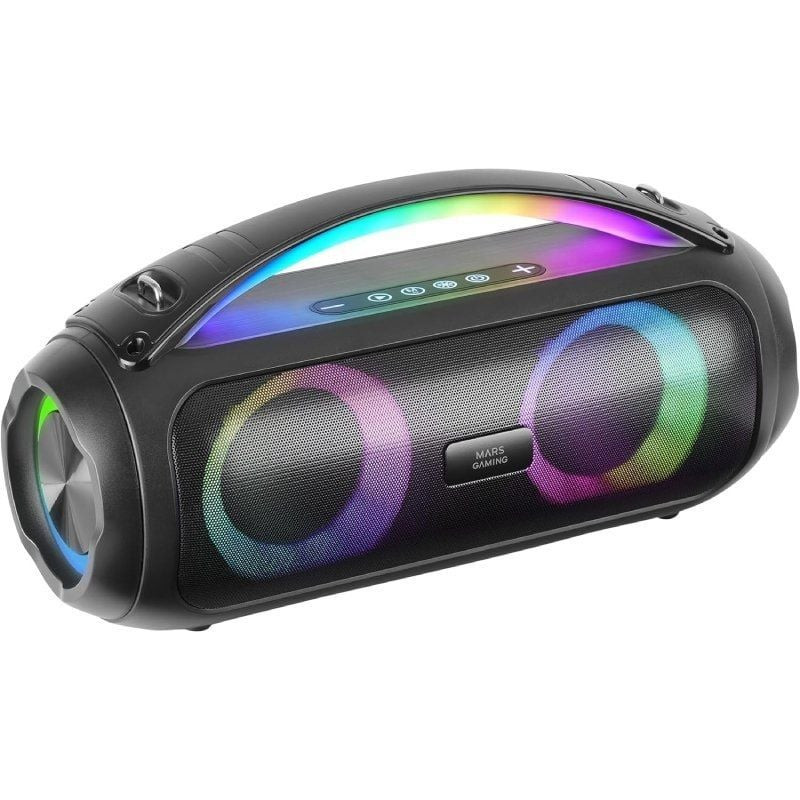 Altavoz con bluetooth mars gaming ms-pulse/ 50w rms/ 2.0/ negro Altavoz con bluetooth mars gaming ms-pulse/ 50w rms/ 2.0/ negro