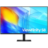 Monitor profesional samsung viewfinity s8 s80d s37d802eau 37'/ 4k/ regulable en altura/ negro