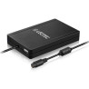 Cargador de portátil leotec ultraslim/ 90w/ automático/ 12 conectores/ voltaje 15-20v/ 1 usb