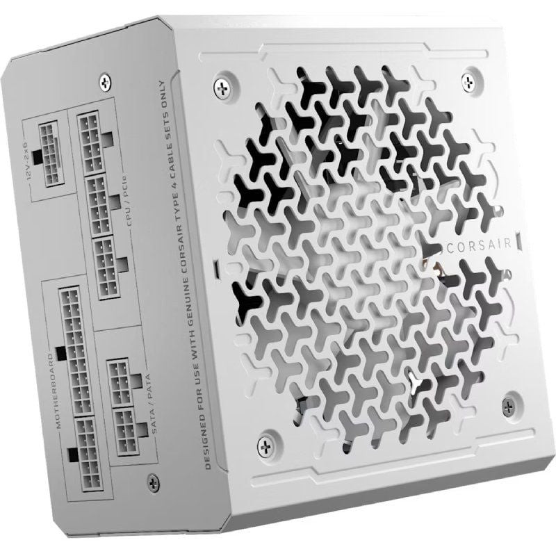 Fuente de alimentación corsair rm750e/ 750w/ ventilador 12cm/ cybenetics gold/ blanca