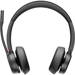 Auriculares inalámbricos poly voyager 4320-m para microsoft teams + adaptador bt700 + base de carga/ con micrófono/ bluetooth/ 