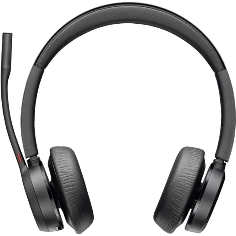 Auriculares inalámbricos poly voyager 4320-m para microsoft teams + adaptador bt700 + base de carga/ con micrófono/ bluetooth/ 