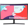 Monitor profesional curvo samsung essential monitor s3 s36c s27c366eau/ 27'/ full hd/ negro