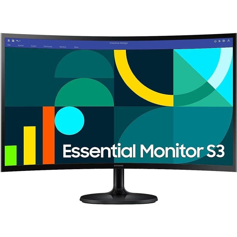 Monitor profesional samsung essential monitor s3 s36gd s24d362gau/ 24'/ full hd/ negro