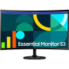 Monitor profesional samsung essential monitor s3 s36gd s24d362gau/ 24'/ full hd/ negro