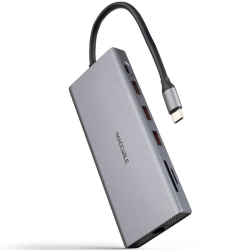 Docking tipo-c nanocable 10.16.4612/ 3xusb/ 1xusb tipo-c/ 2xhdmi 4k/ 1xdisplayport/ 1xrj45/ 1xlector tarjetas/ 1xjack 3.5/ 