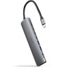 Docking tipo-c nanocable 10.16.4608/ 2xusb/ 3xusb tipo-c/ 1xhdmi 4k/ 1xjack 3.5/ 1xusb tipo-c pd/ gris
