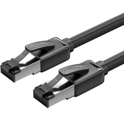 Cable de red rj45 sftp vention ikpbg cat.8/ 1.5m/ negro