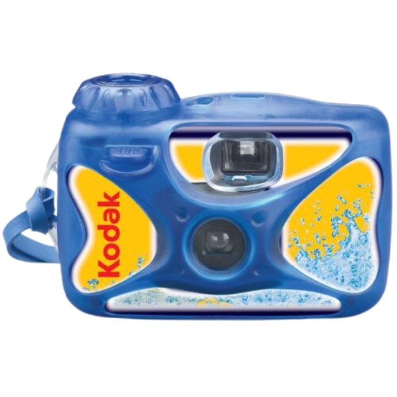 Cámara desechable kodak ultra sport/ 27 exposiciones/ azul y amarilla Cámara desechable kodak ultra sport/ 27 exposiciones/ azul y amarilla