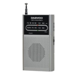 Radio portátil daewoo dw1027/ plata