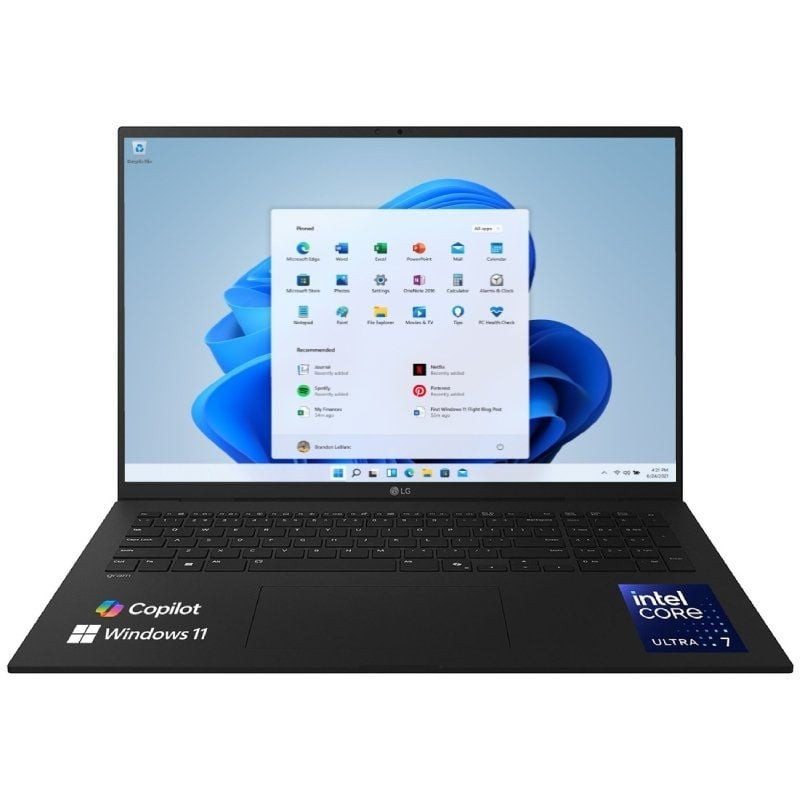 Portátil lg gram 17z90t-g.ad88b intel core ultra 7-255h/ 32gb/ 1tb ssd/ 17'/ win11