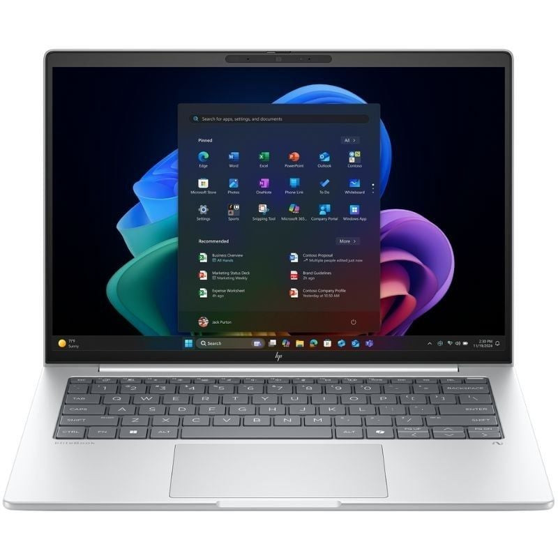 Portátil hp elitebook 8 g1i ad2z4et intel core ultra 5-228v/ 32gb/ 512gb ssd/ 16'/ win11 pro
