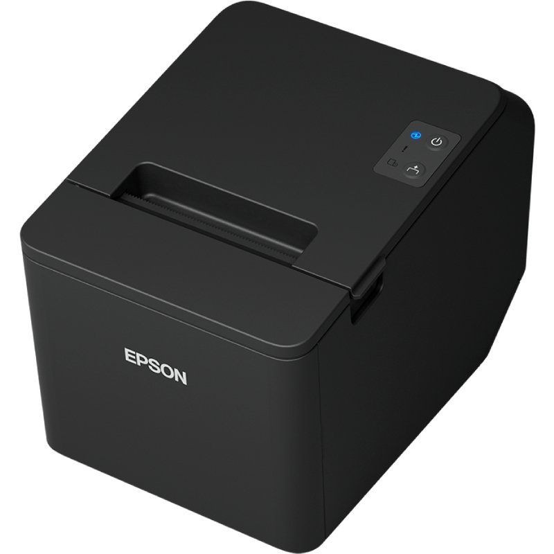 Impresora de tickets epson tm-t20iv/ ancho papel 80mm/ usb-rs232/ negra