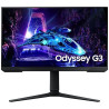 Monitor gaming samsung odyssey g3 s24dg302eu/ 24'/ full hd/ 1ms/ 180hz/ va/ regulable en altura/ negro