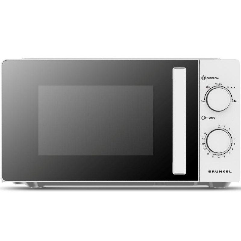 Microondas grunkel mwg-20grill/ 700w/ capacidad 20l/ función grill/ blanco