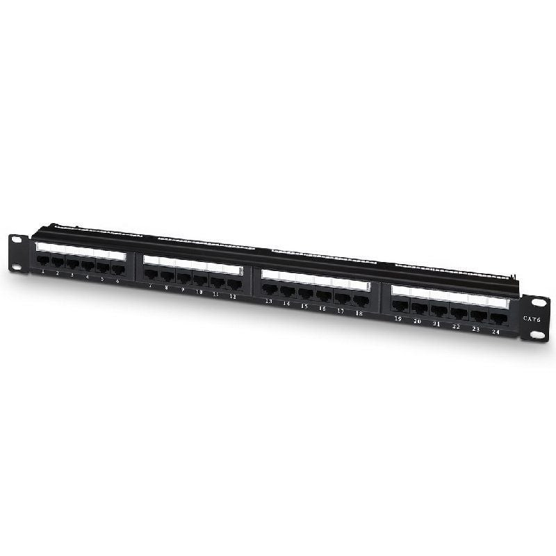 Patch panel aisens a141-0509/ 24 puertos/ cat.6/ altura 1u/ gestión de cables