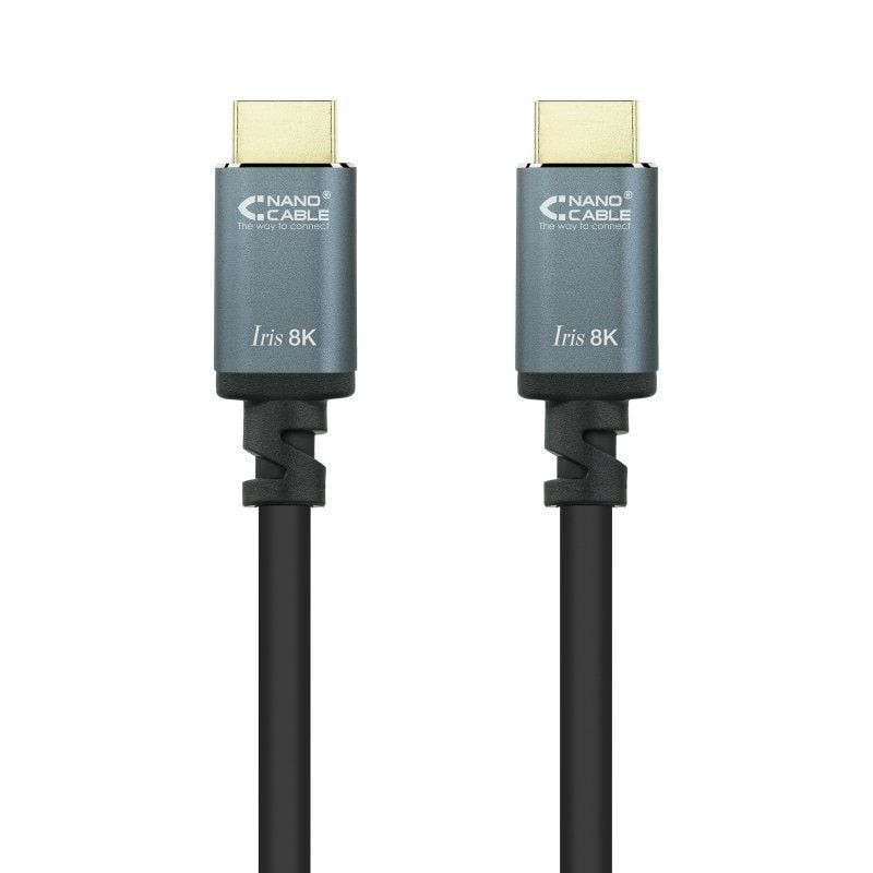 Cable hdmi 2.1 8k nanocable 10.15.8001-l150/ hdmi macho - hdmi macho/ 1.5m/ negro