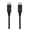Cable displayport 1.2 4k nanocable 10.15.2301-l150/ displayport macho - displayport macho/ 1.5m/ negro