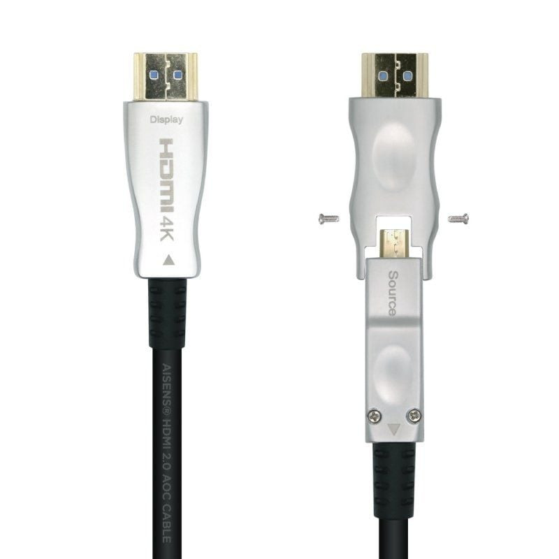 Cable hdmi 2.0 aoc 4k desmontable aisens a148-0513/ hdmi macho / d macho - hdmi macho/ 40m/ negro