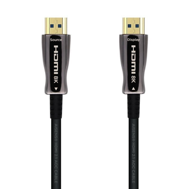 Cable hdmi 2.1 aoc 8k aisens a153-0517/ hdmi macho - hdmi macho/ 20m/ negro