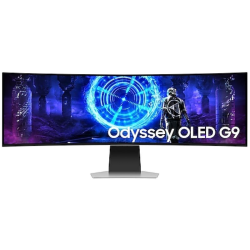 Monitor gaming ultrapanorámico curvo samsung odyssey oled g9 s49dg950su 49'/ dual qhd/ 1ms/ 240hz/ oled/ regulable en altura/ 