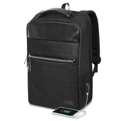 Mochila subblim business v2 ap backpack para portátiles hasta 15.6'/ puerto usb/ negra