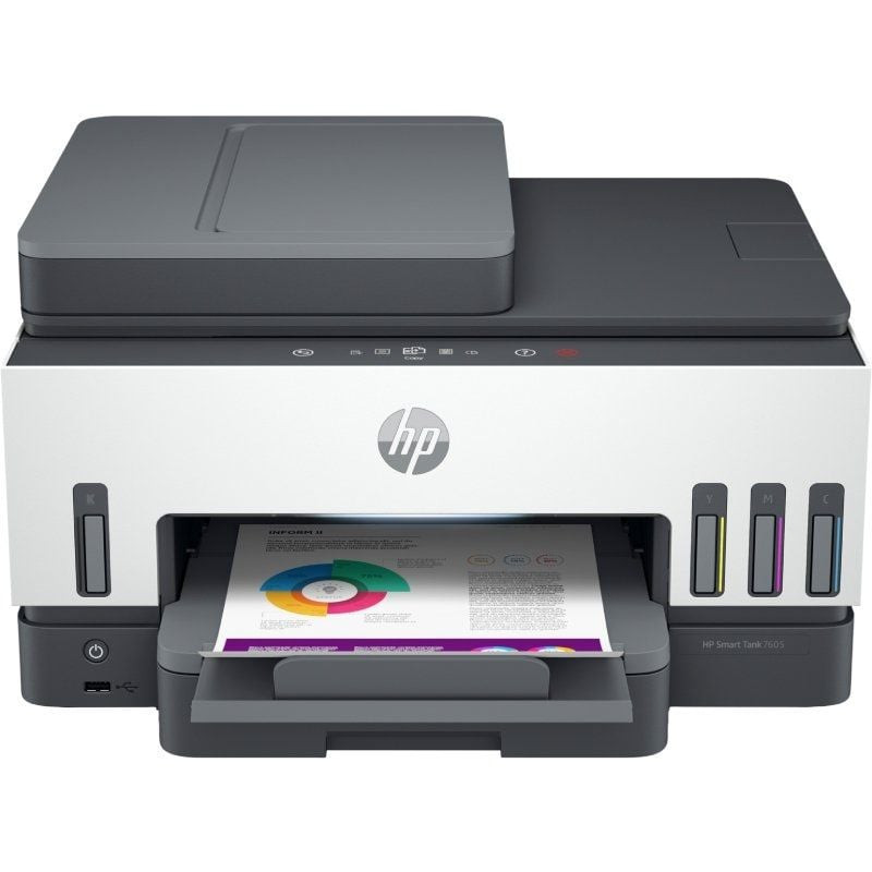 Multifunción recargable hp smart tank 7605 wifi/ fax/ dúplex/ blanca Multifunción recargable hp smart tank 7605 wifi/ fax/ dúplex/ blanca