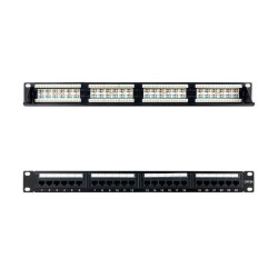 Patch panel nanocable 10.21.4124/ 24 puertos/ cat.6a/ altura 1u