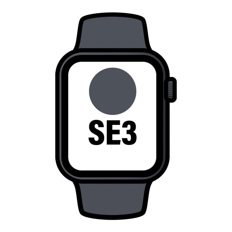 Apple watch se3/ gps/ cellular/ 40mm/ caja de aluminio medianoche/ correa deportiva medianoche s/m