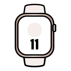 Apple watch series 11/ gps/ 46mm/ oro rosa/ correa rosa rubor (m/l)