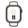 Apple watch series 11/ gps/ 46mm/ oro rosa/ correa rosa rubor (m/l)