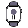 Apple watch series 11/ gps/ 46mm/ plata/ correa niebla lila (m/l)