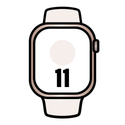 Apple watch series 11/ gps/ 42mm/ oro rosa/ correa rosa rubor (m/l)