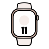 Apple watch series 11/ gps/ 42mm/ oro rosa/ correa rosa rubor (m/l)