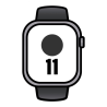 Apple watch series 11/ gps/ 46mm/ gris espacial/ correa negro (m/l)
