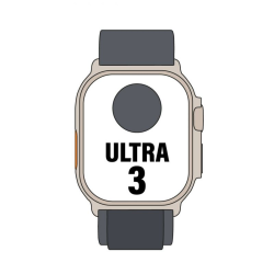 Apple watch ultra 3/ gps/ cellular/ 49mm/ caja titanio negro/ correa loop alpine negra l