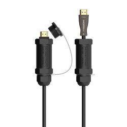 Cable hdmi con armadura 2.1 aoc 8k aisens a153-0612/ hdmi macho - hdmi macho/ 30m/ negro