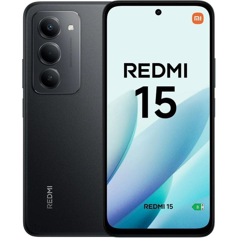 Smartphone xiaomi redmi 15 8gb/ 256gb/ 6.9'/ negro