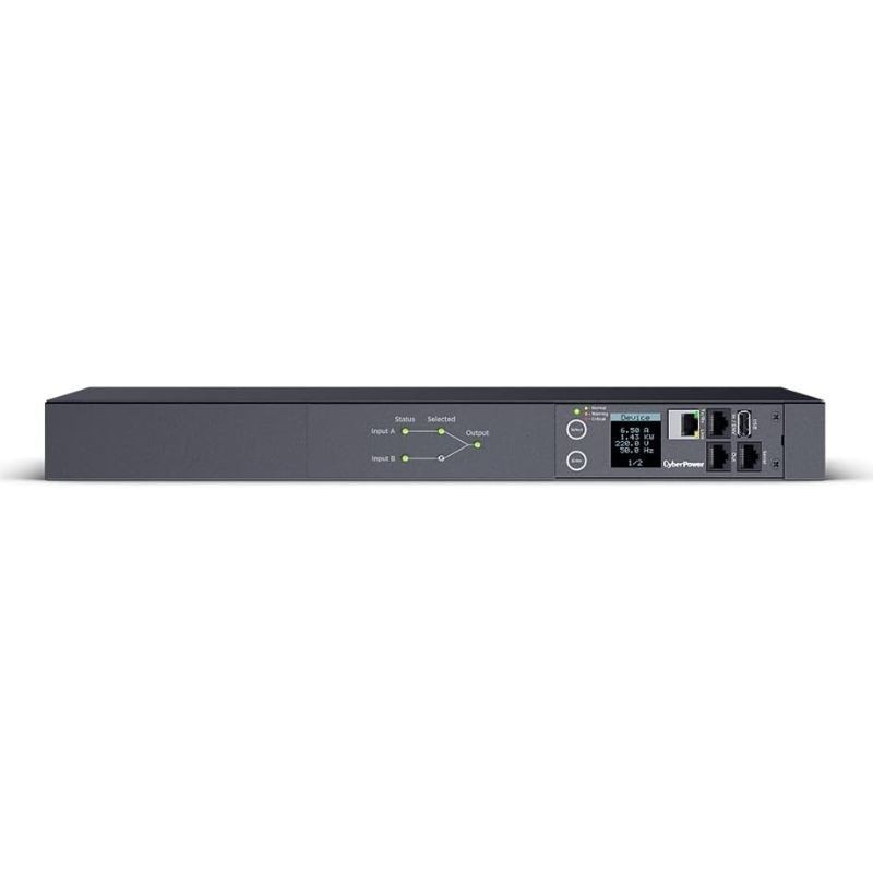 Unidad de distribución para alimentación cyberpower pdu44004/ 10-12a/ 12x iec c13/ formato rack 1u